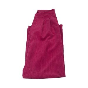 Prologue Corduroy women’s pleated wide leg pants in Fuchsia - worn once